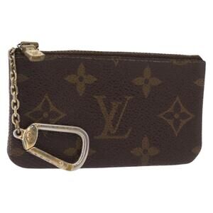 LOUIS VUITTON Monogram Pochette Cles Coin Purse M60033 LV Auth 154883